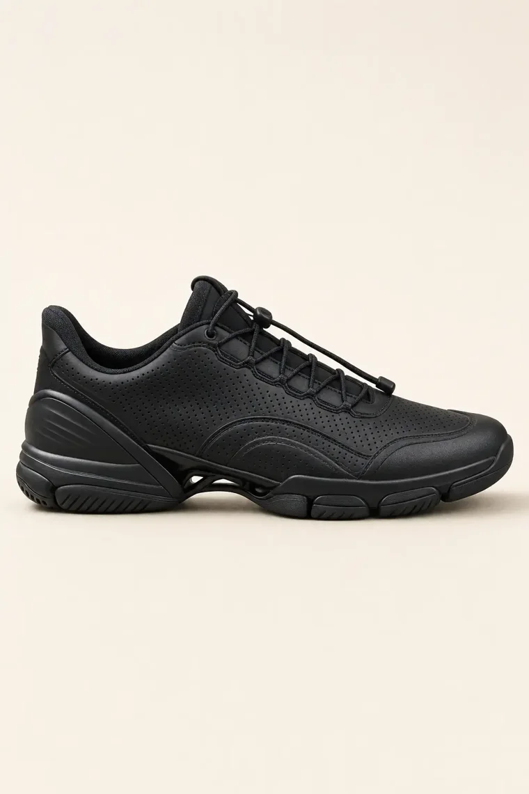Orta Technical Court Shoe in Black