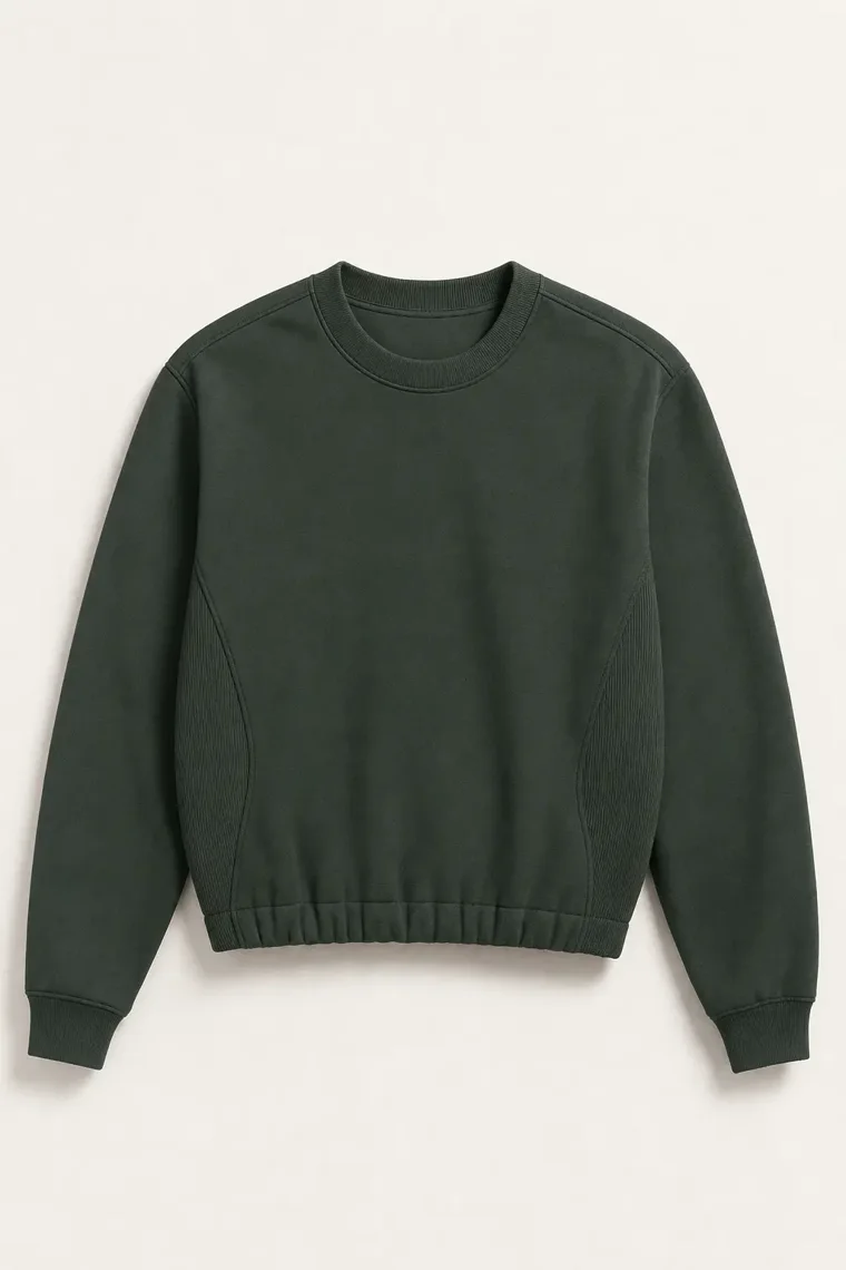 Rill Technical Crewneck in Forest
