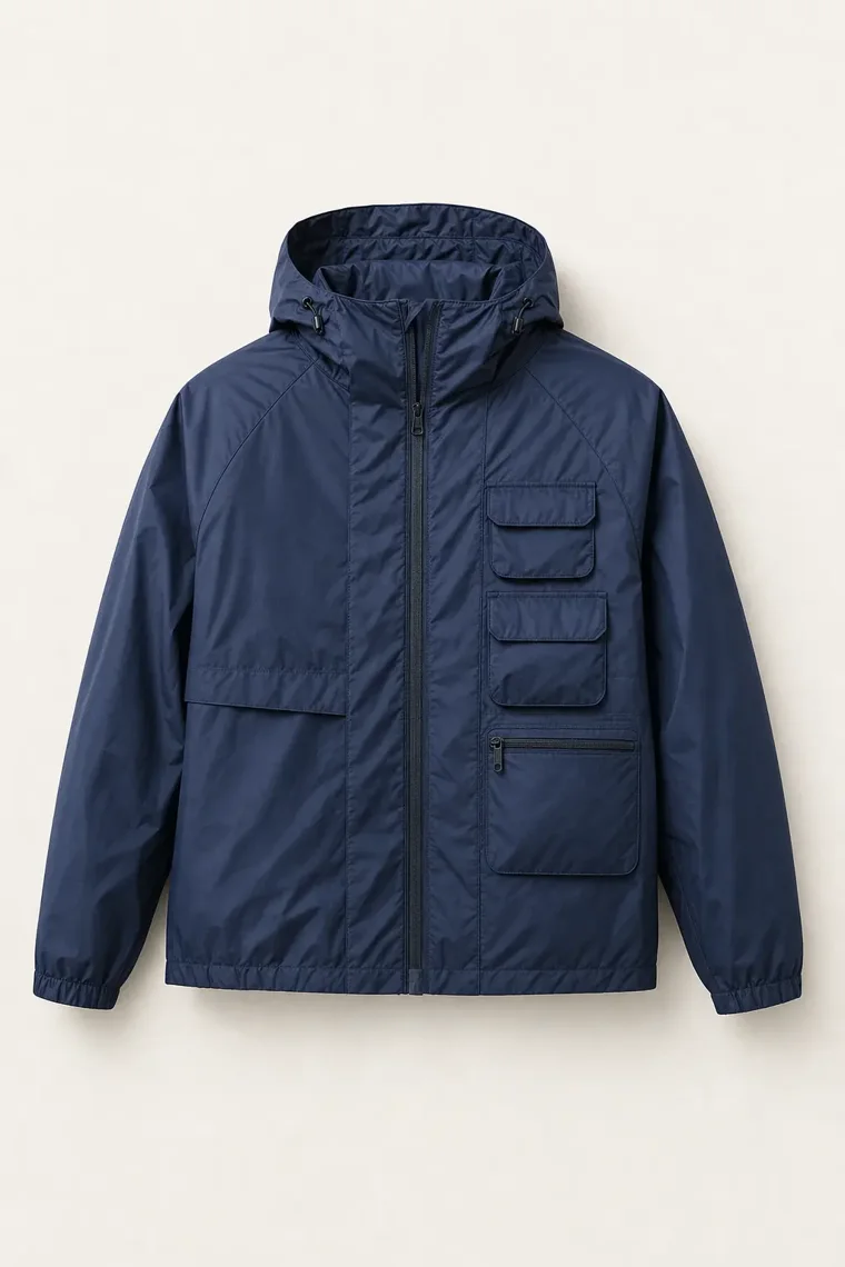 Serein Packable Weather Coat in Navy