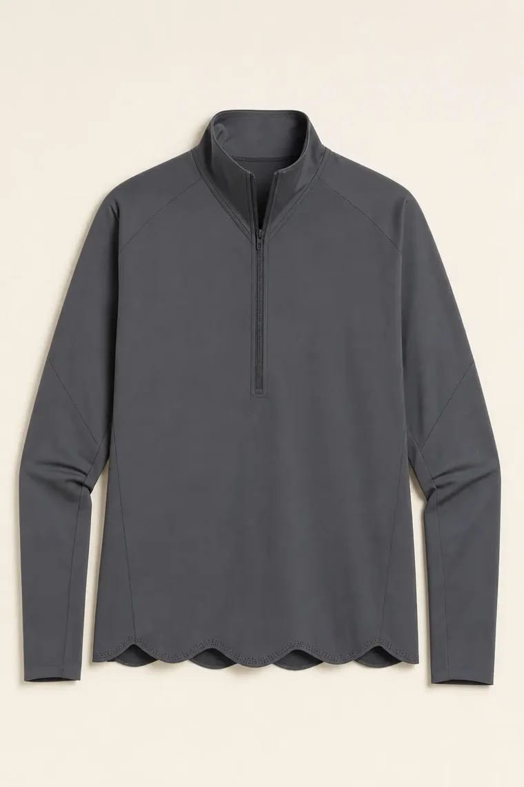Arden Trail Half-Zip in Graphite