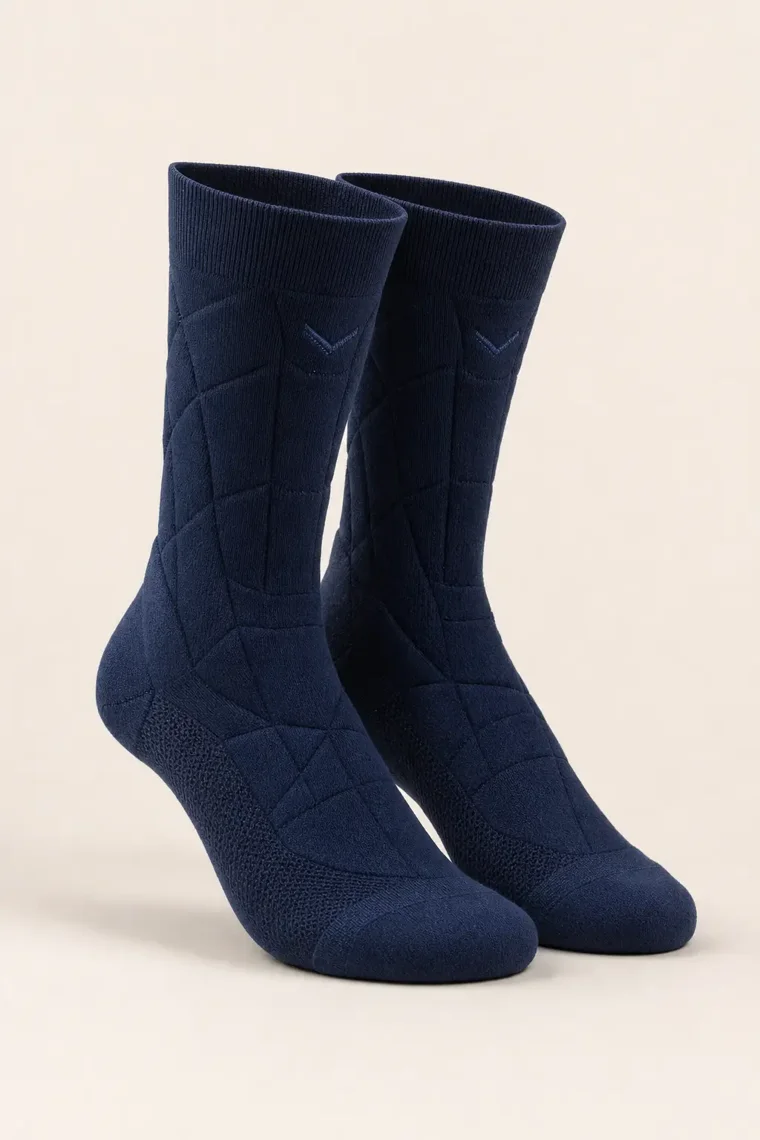 Thorne Pace Crew Sock in Navy