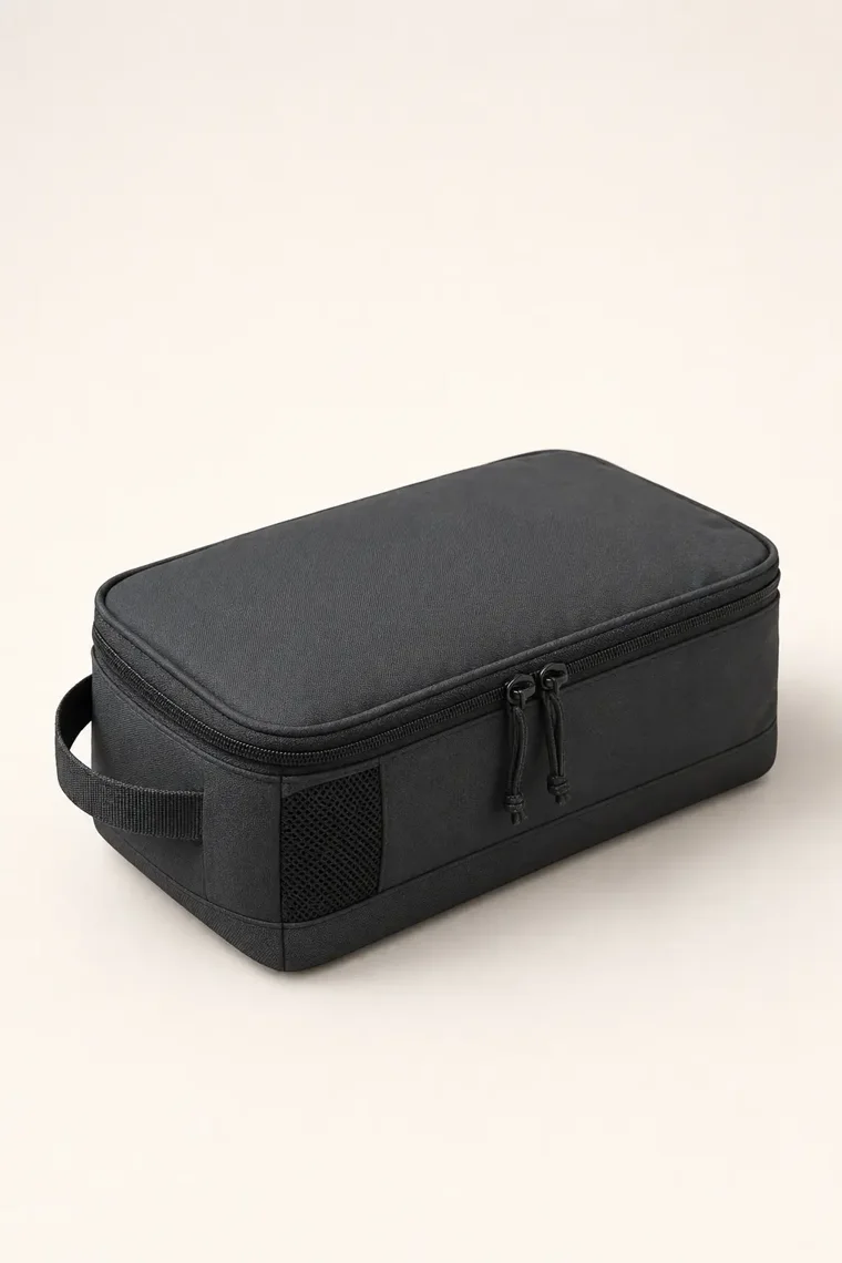 Reed Shoe Pouch in Charcoal