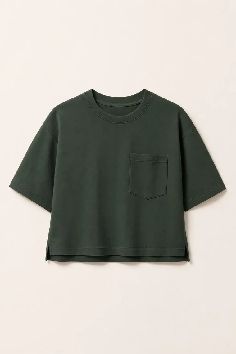 Weir Heavyweight Tee in Forest