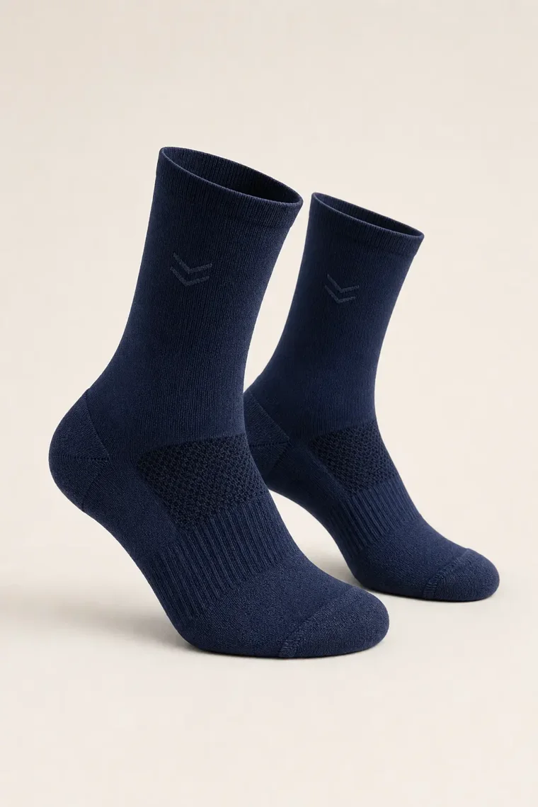 Aven Technical Run Sock in Navy