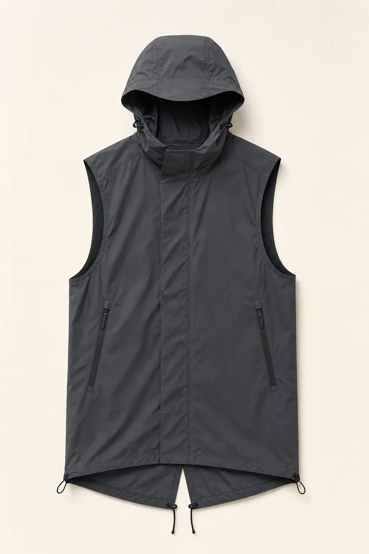Grove Wind Running Vest in Graphite