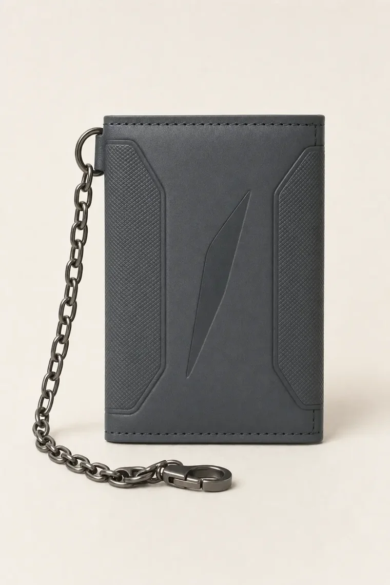Lark Chain Wallet in Slate