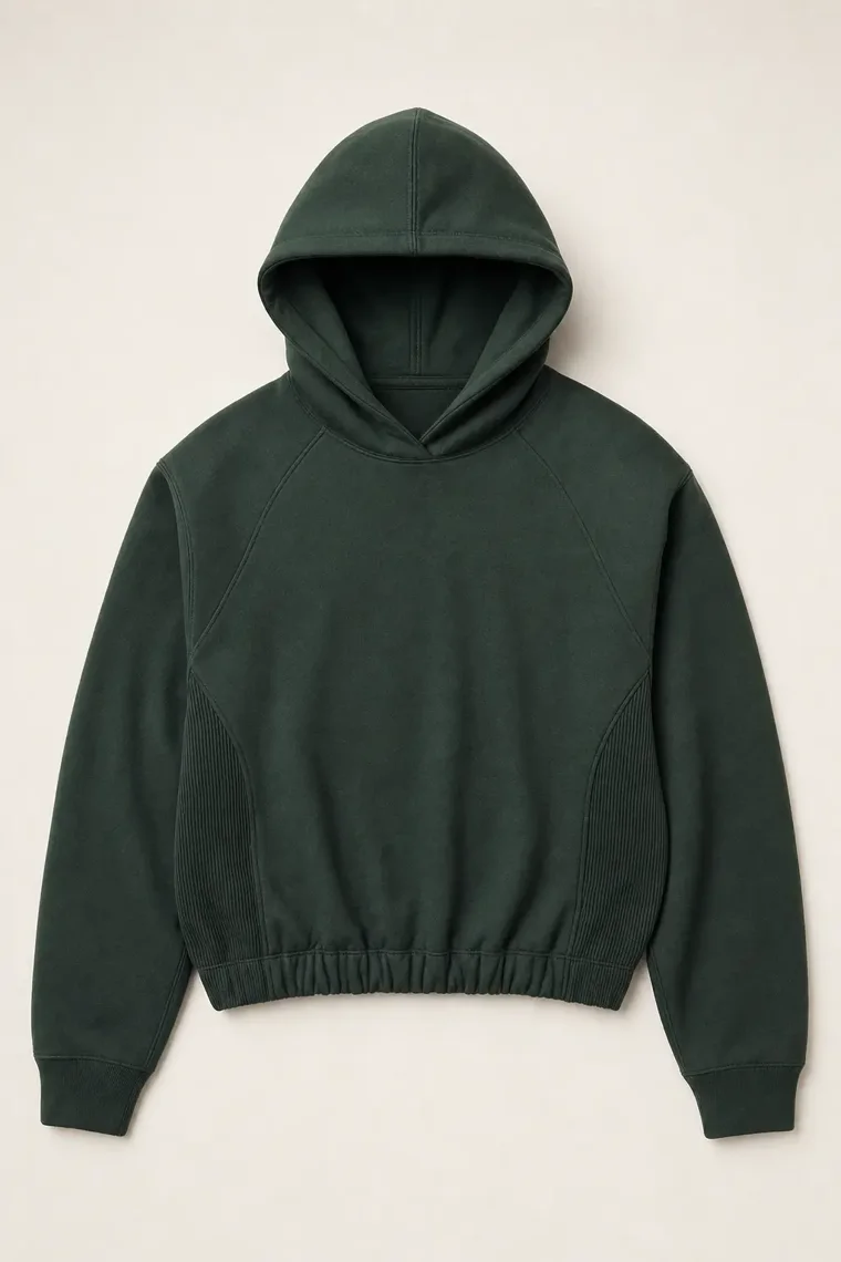 Clove Brushed Hoodie in Forest