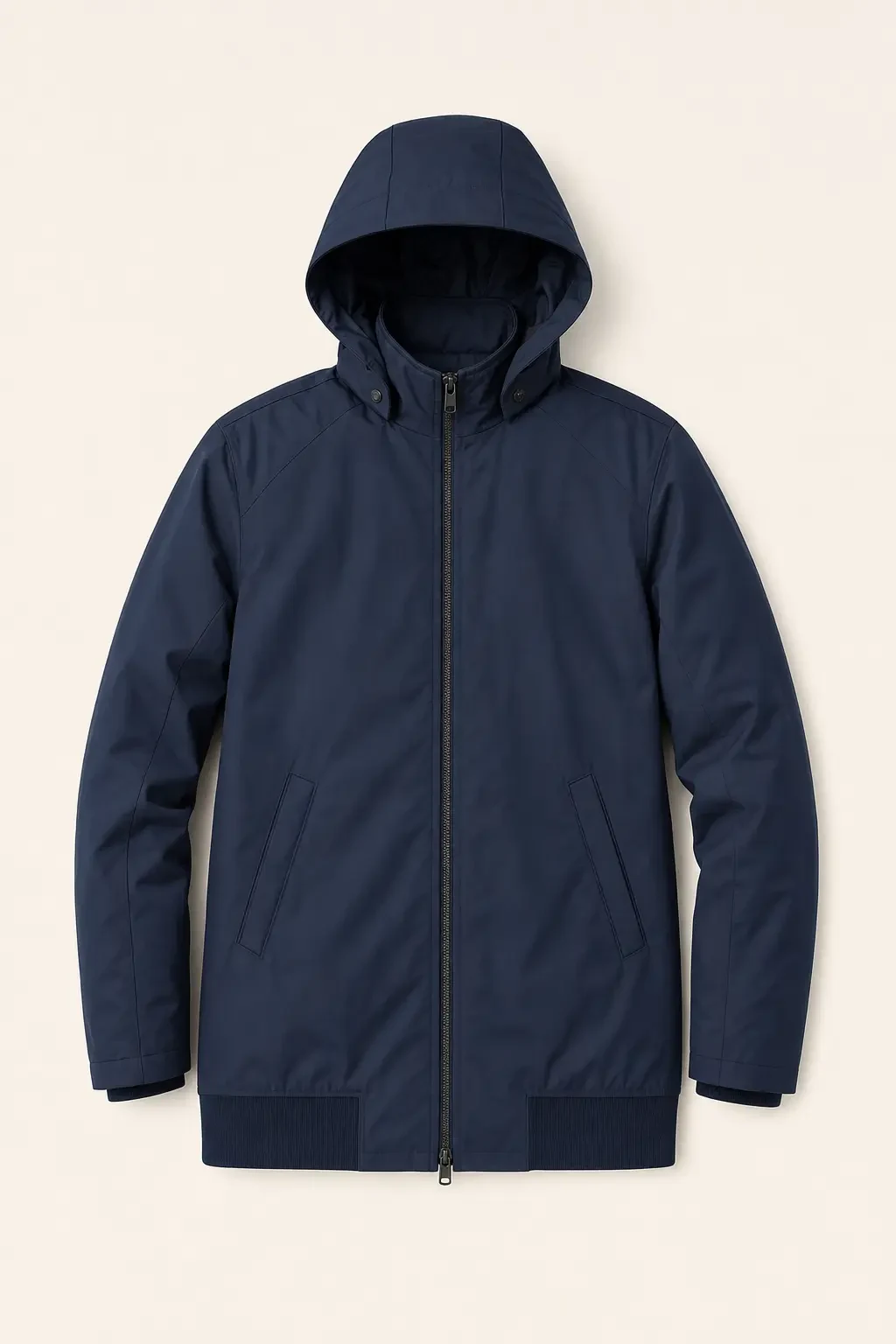 Calder Weather Court Coat in Navy