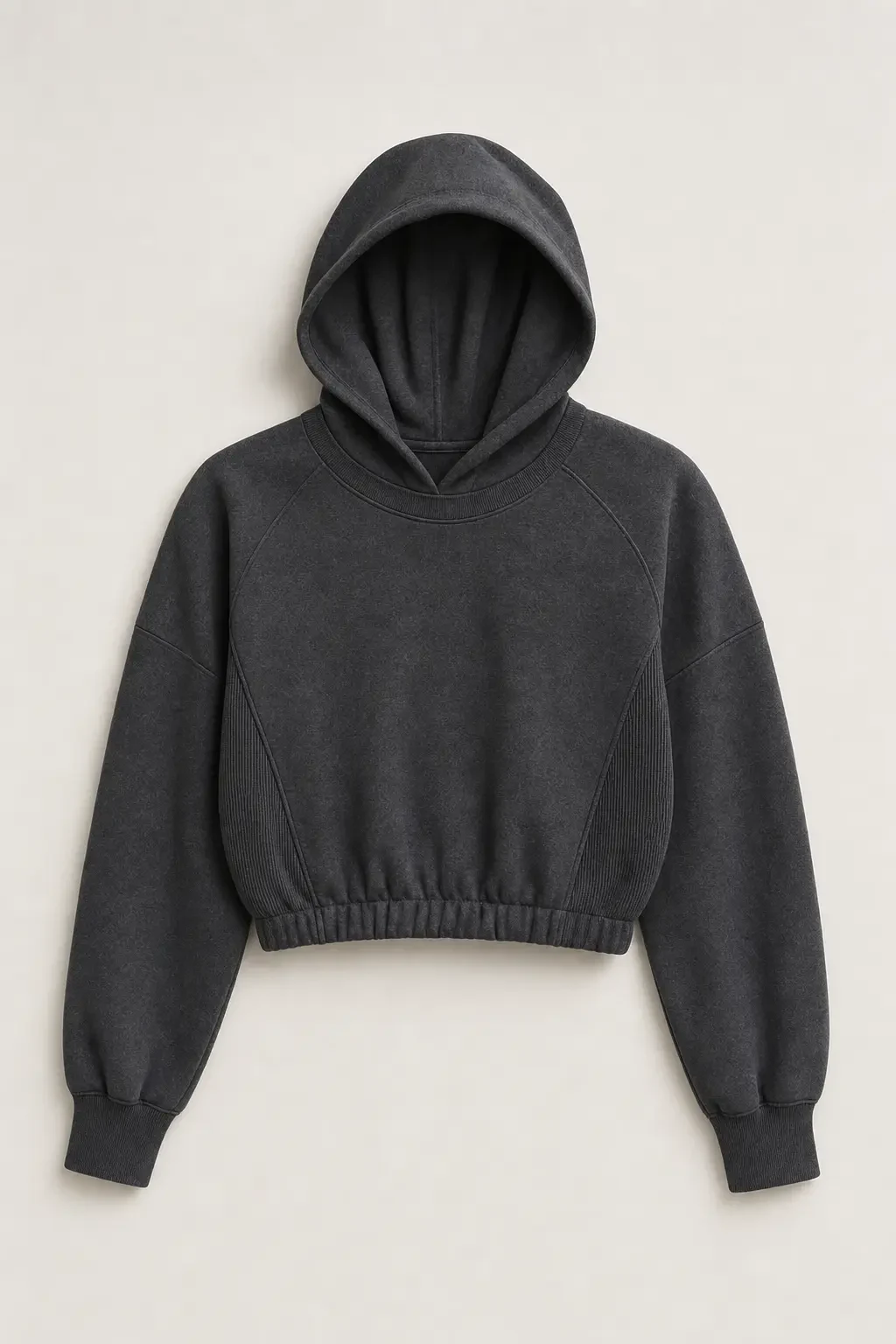 Farrow Brushed Hoodie in Charcoal