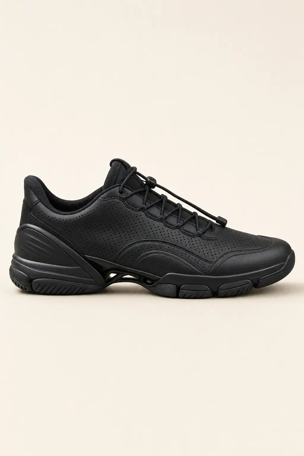 Orta Technical Court Shoe in Black